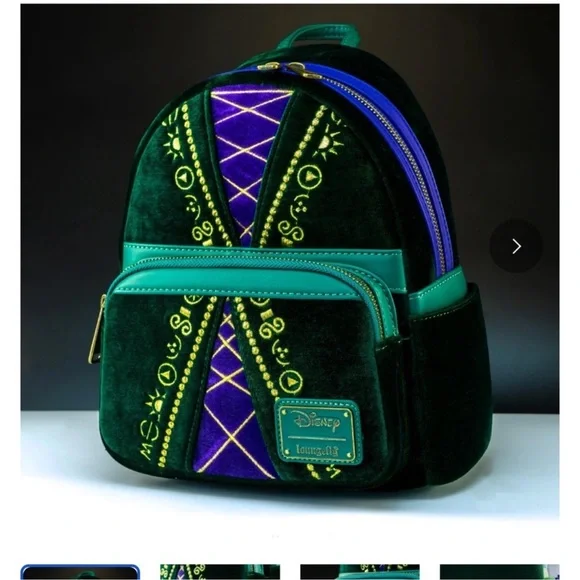 Loungefly Disney Hocus Pocus Winifred Sanderson Cosplay Mini Backpack Exclusive - Picture 2 of 11